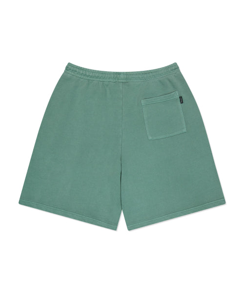 Pigment Washing Sweat Shorts Green
