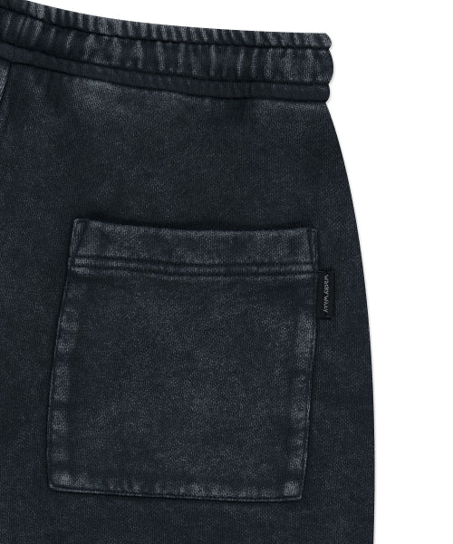 Pigment Washing Sweat Shorts Charcoal