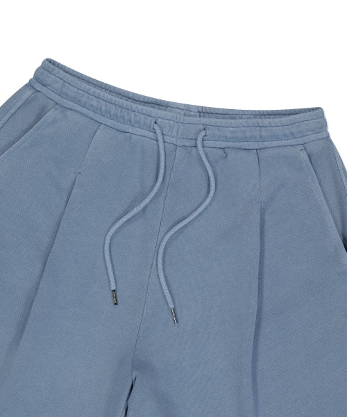 Pigment Washing Sweat Shorts Blue