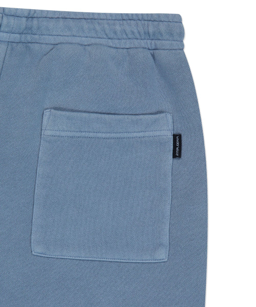 Pigment Washing Sweat Shorts Blue