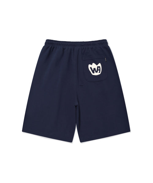 Two-tuck Bermuda Sweat Shorts Navy