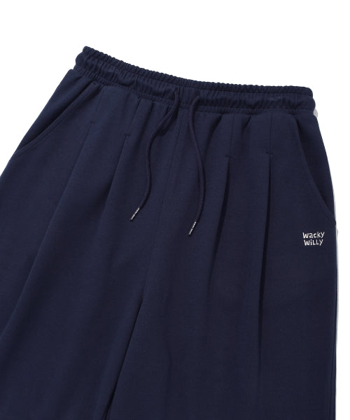 Two-tuck Bermuda Sweat Shorts Navy