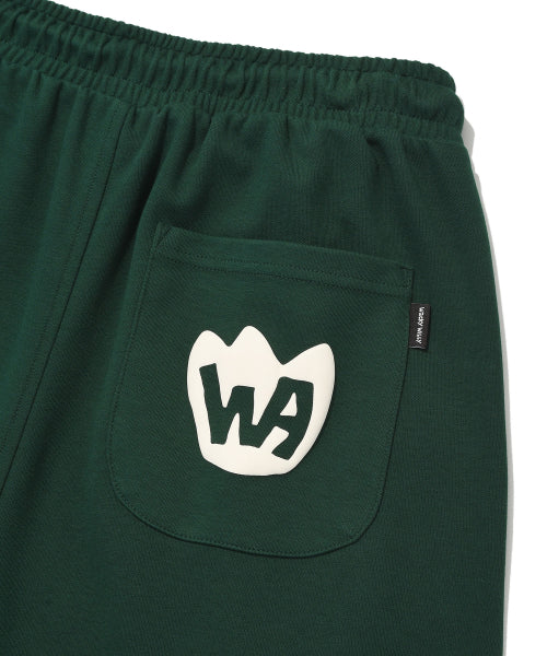 Two-tuck Bermuda Sweat Shorts Green