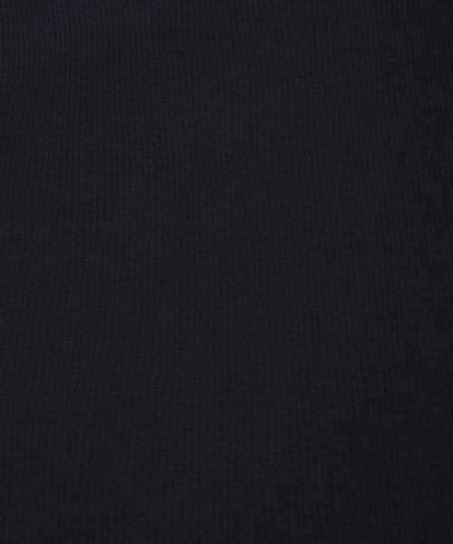 sweat collar short-sleeved T-shirt navy