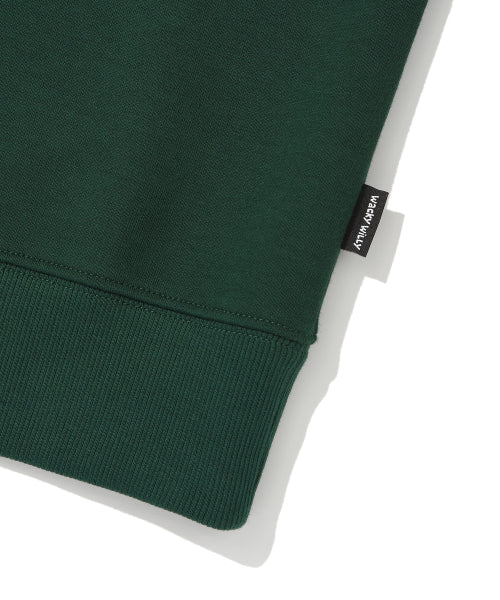 Sweat collar short-sleeved T-shirt green