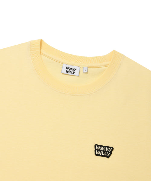 Small typo Short-sleeved T-shirt Yellow