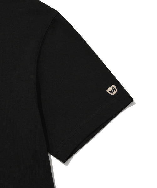 Small typo Short-sleeved T-shirt black