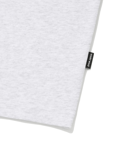 Big typo short-sleeved T-shirt light gray