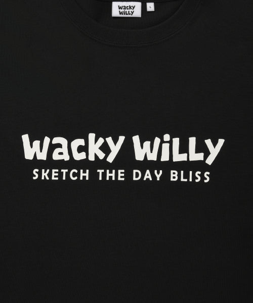 Big typo short-sleeved T-shirt black