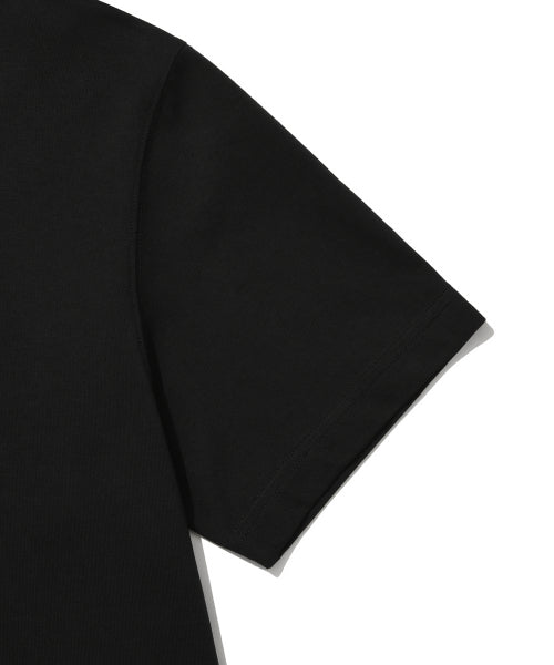 Big typo short-sleeved T-shirt black