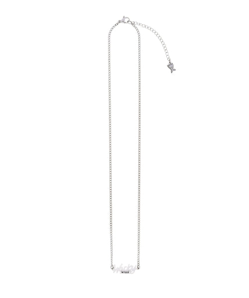 Handwriting necklace silver