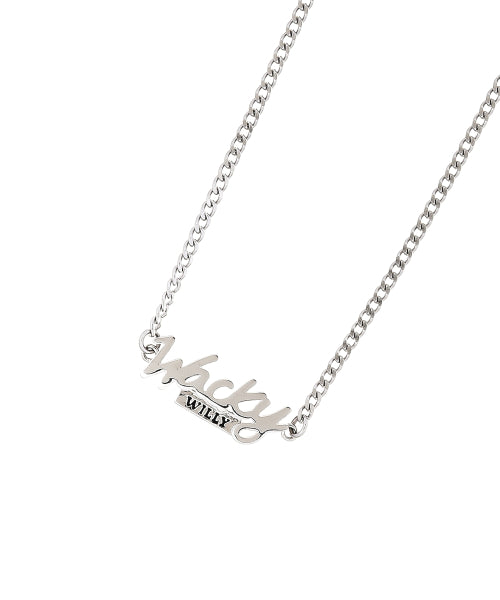 Handwriting necklace silver