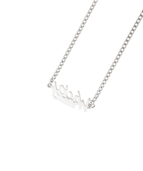 Handwriting necklace silver