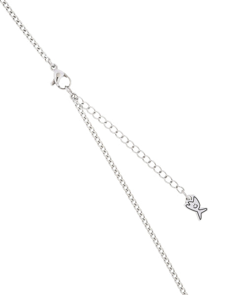 Handwriting necklace silver