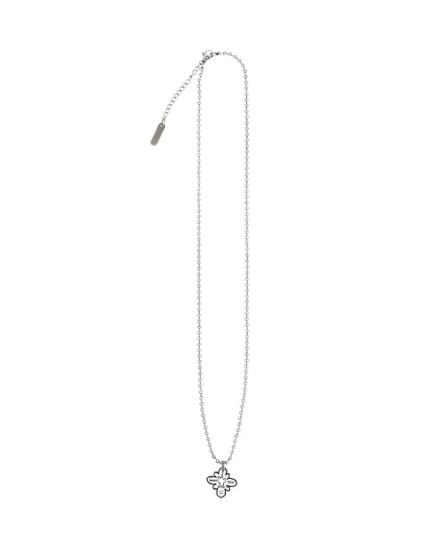drawing necklace silver