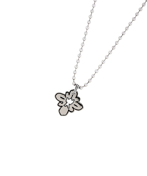 drawing necklace silver
