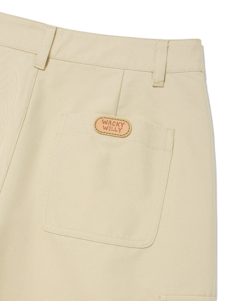 Women's Cotton Cargo Shorts Beige