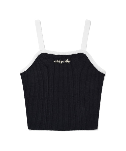 Women's Colored Knitwear Bustier Navy