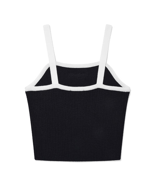 Women's Colored Knitwear Bustier Navy
