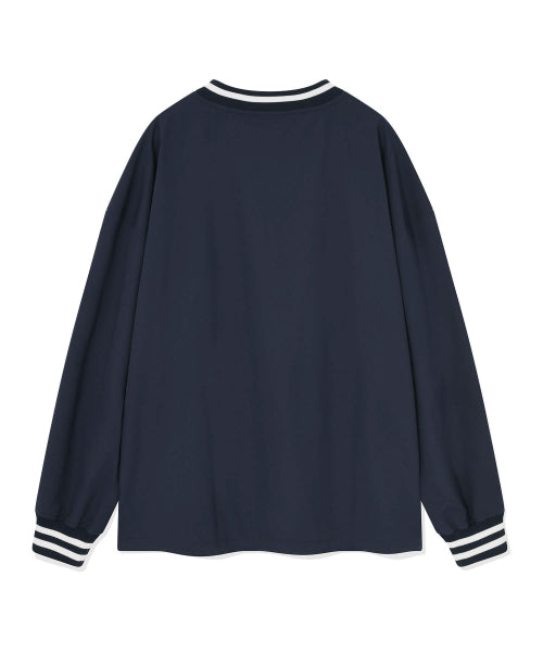 typo Hwaseom Long Sleeve T-Shirt Navy