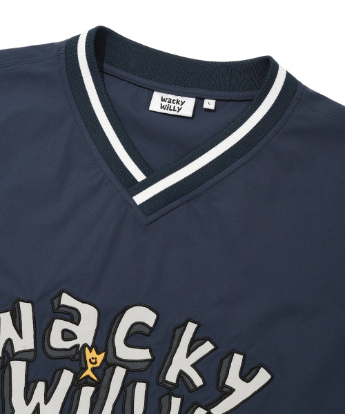 typo Hwaseom Long Sleeve T-Shirt Navy