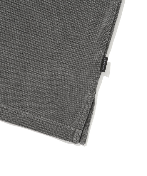 Pigment Dining Collar T-Shirt Charcoal