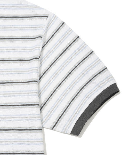 Stripe Collar T-Shirt White
