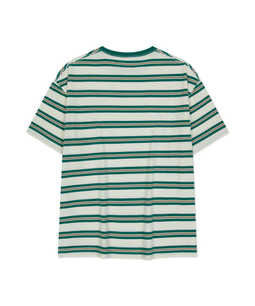Multi Stripe Short Sleeve T-Shirt Green