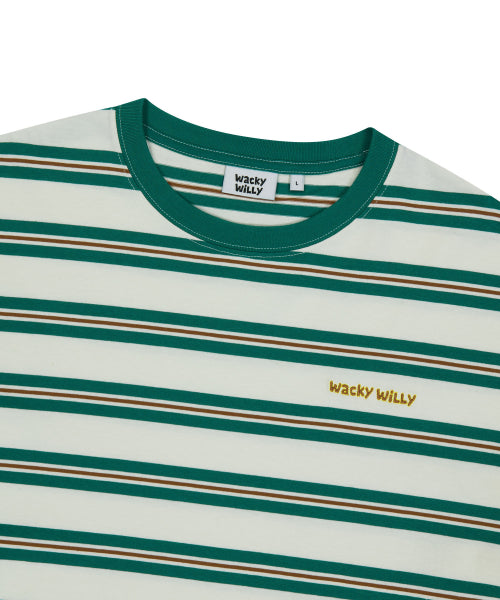 Multi Stripe Short Sleeve T-Shirt Green
