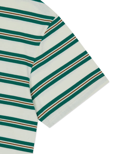 Multi Stripe Short Sleeve T-Shirt Green