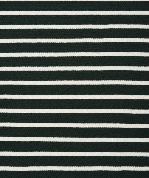 Kiki Wappen Stripe Short Sleeve T-Shirt Green