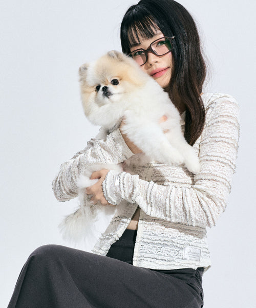 Katerina Lace Zip-Up [IVORY]