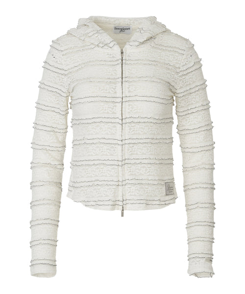 Katerina Lace Zip-Up [IVORY]