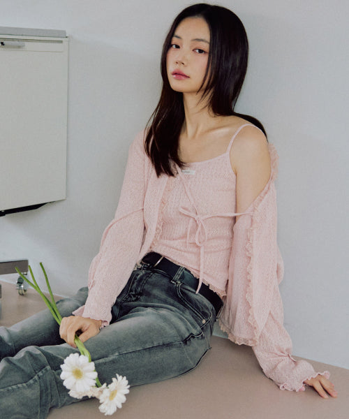 Dorothy Cardigan Set [PINK]