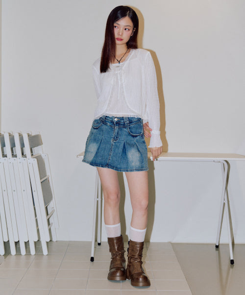Dorothy Cardigan Set [WHITE]