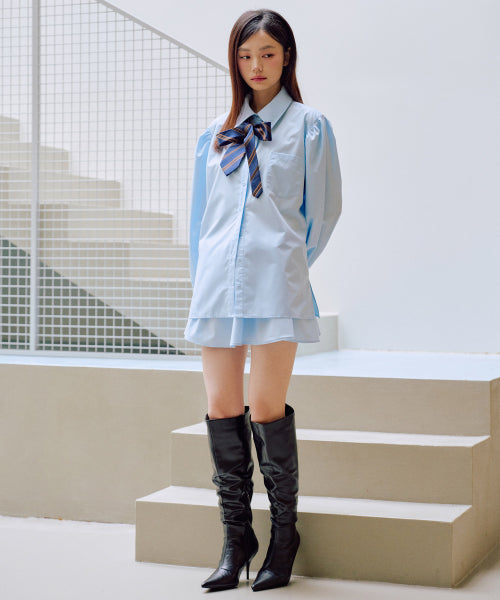 Giselle Skirt Pants [BLUE]