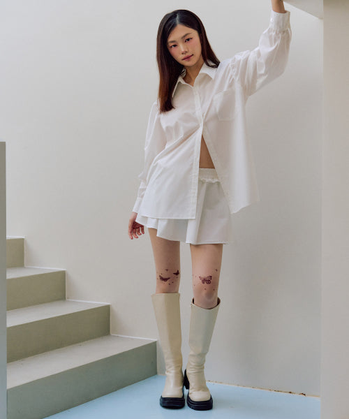 Giselle Skirt Pants [WHITE]