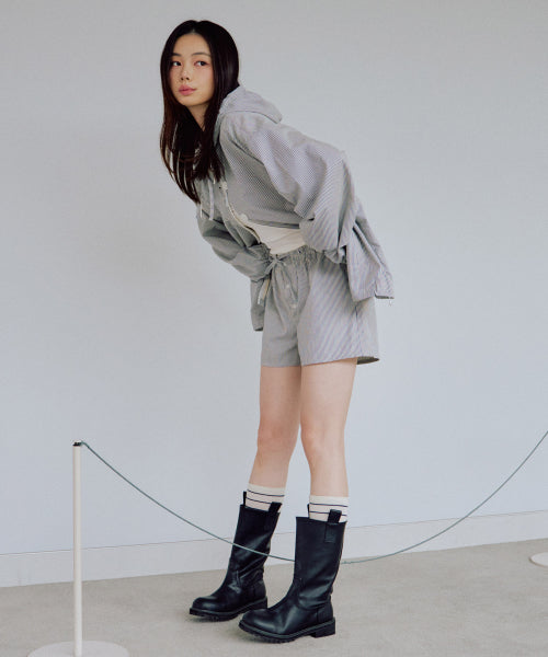 Nadia Layered Shorts Set [BLUE]