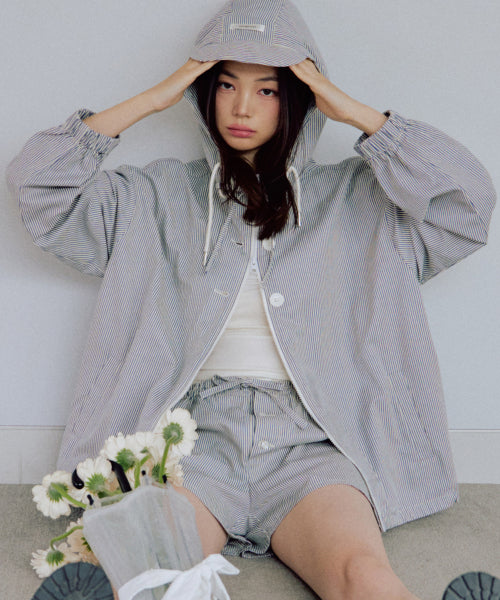 Nadia Layered Shorts Set [BLUE]