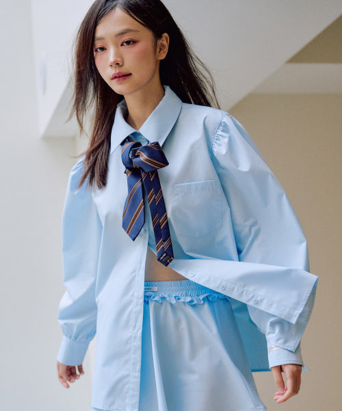 Giselle Puff Shirt [BLUE]