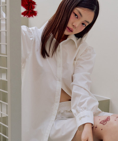Giselle Puff Shirt [WHITE]
