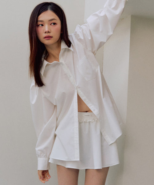 Giselle Puff Shirt [WHITE]