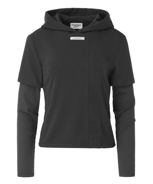 Erica Layered Hood [CHARCOAL]