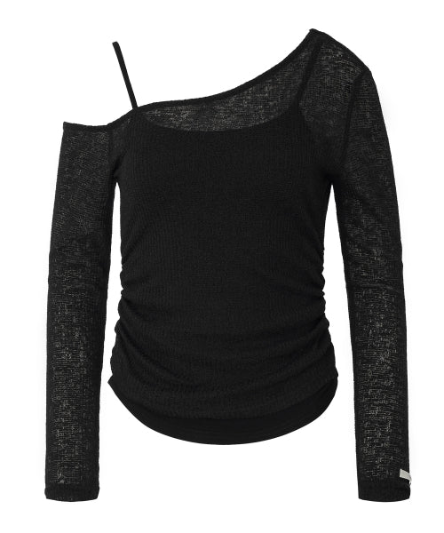 Sherry Layered Knit [BLACK]