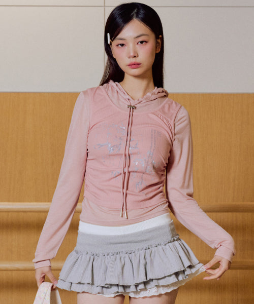 Sakura Best Layered Hood [PINK]