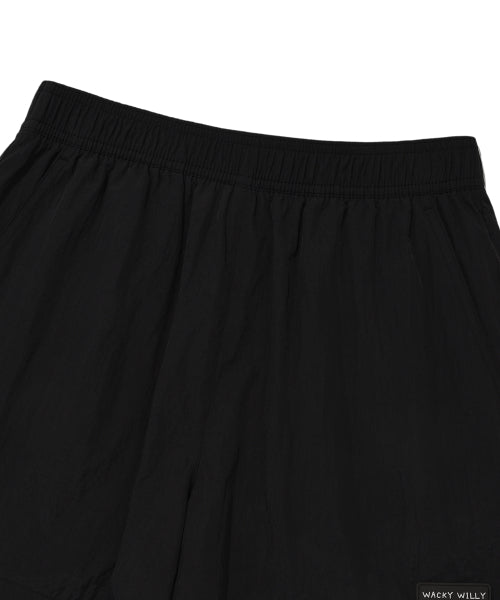 Women's Nylon Banding Shorts Black