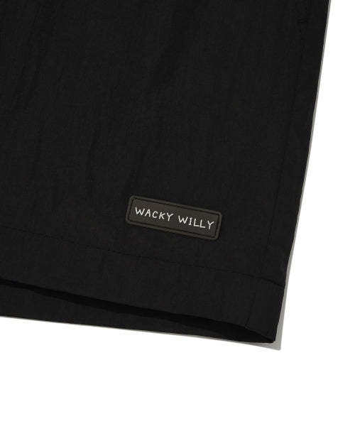 Women's Nylon Banding Shorts Black