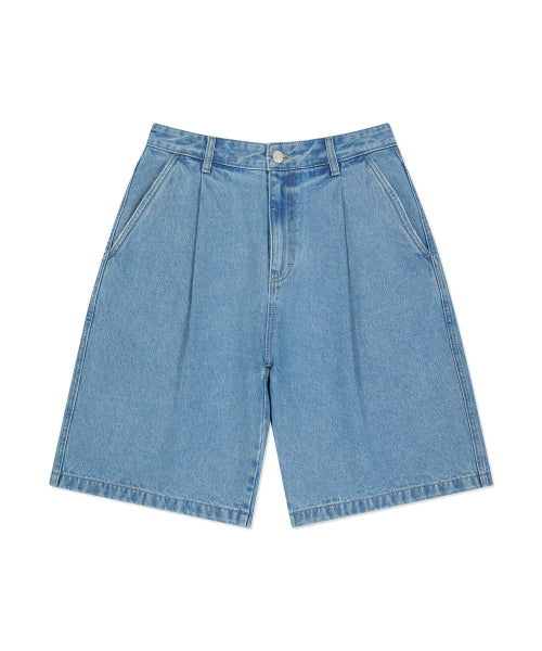 Bermuda denim shorts sky blue