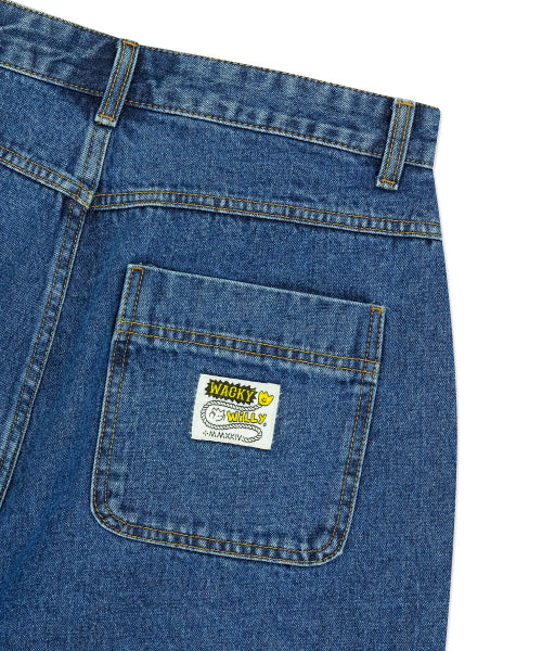 Bermuda denim shorts. Indigo