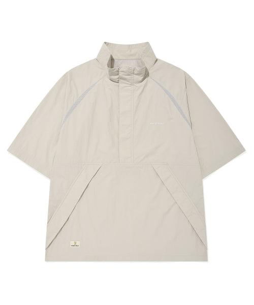 Half Sleeve Anorak Jumper Khaki